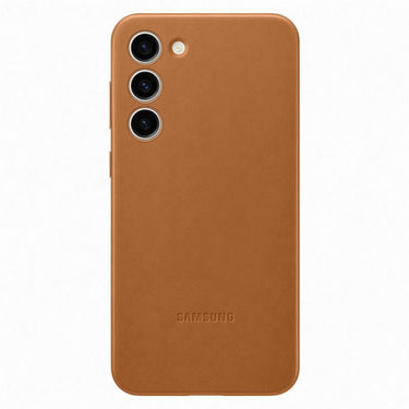 Samsung Leather Case for Galaxy S23 - Camel Brown